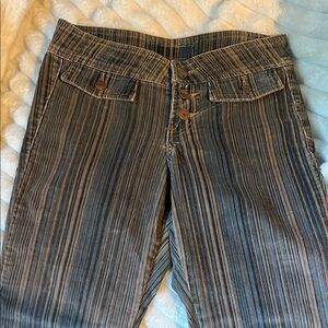 Striped Brown and Black Pants